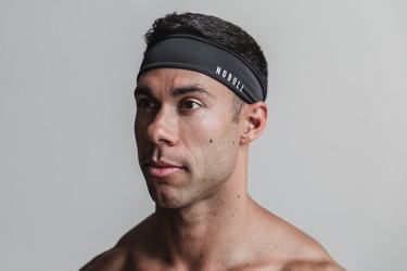 Nobull Headband 2" Men's Headband Black | Australia (OW0598)